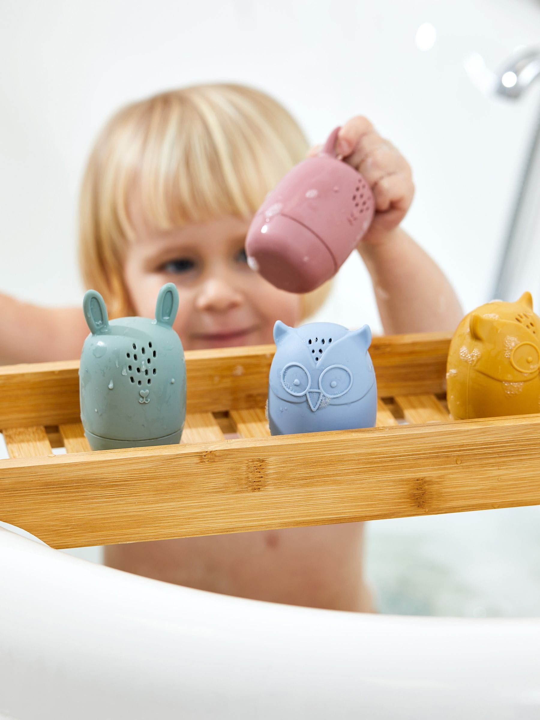 JoJo Maman Bébé Woodland bath squirters 4-pack - British product