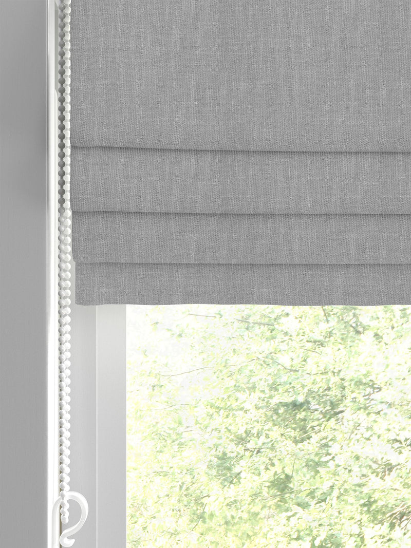 Laura Ashley Swanson Roman blind in grey, imported from the UK