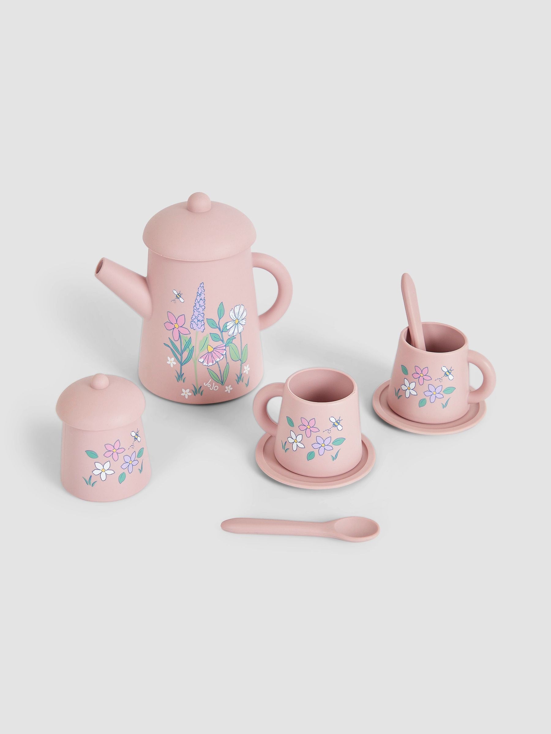 JoJo Maman Bébé Pretty Silicone Bath Toy Teaset, UK version