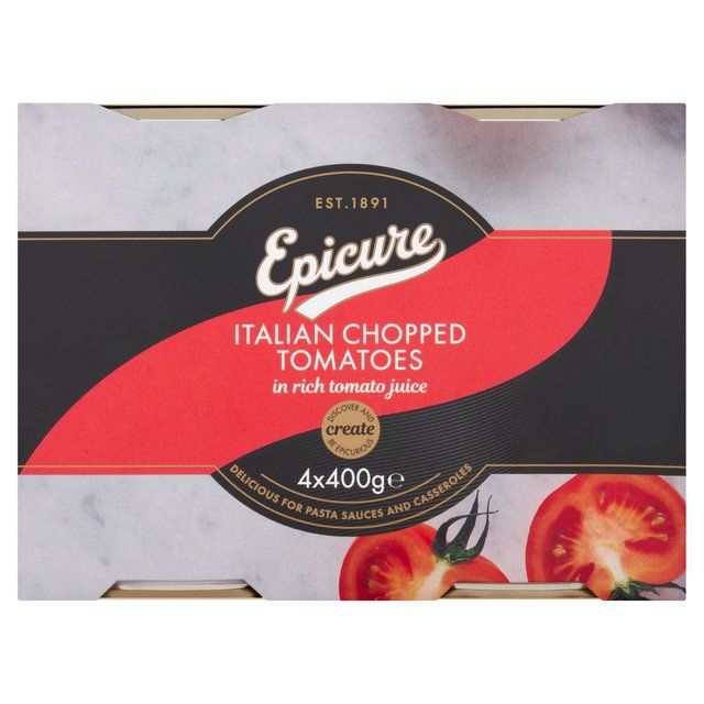 Epicure Chopped Tomatoes 4 pack   4 x 400g GOODS M&S   