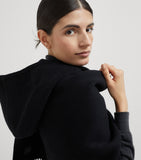 Brunello Cucinelli wool cashmere hood-detail scarf, UK version
