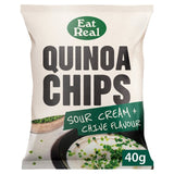 Eat Real Quinoa Sour Cream & Chive Chips   40g GOODS M&S   