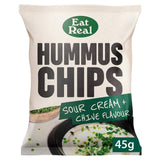 Eat Real Hummus Sour Cream & Chive Chips   45g GOODS M&S   