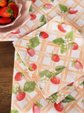 Avalon Home red strawberry table runner 32x230cm, imported from the UK