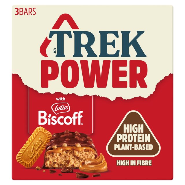 TREK Power Lotus Biscoff Protein Bars Multipack   3 x 44g GOODS M&S   