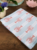 Avalon Home blue striped lobster table runner, imported from the UK