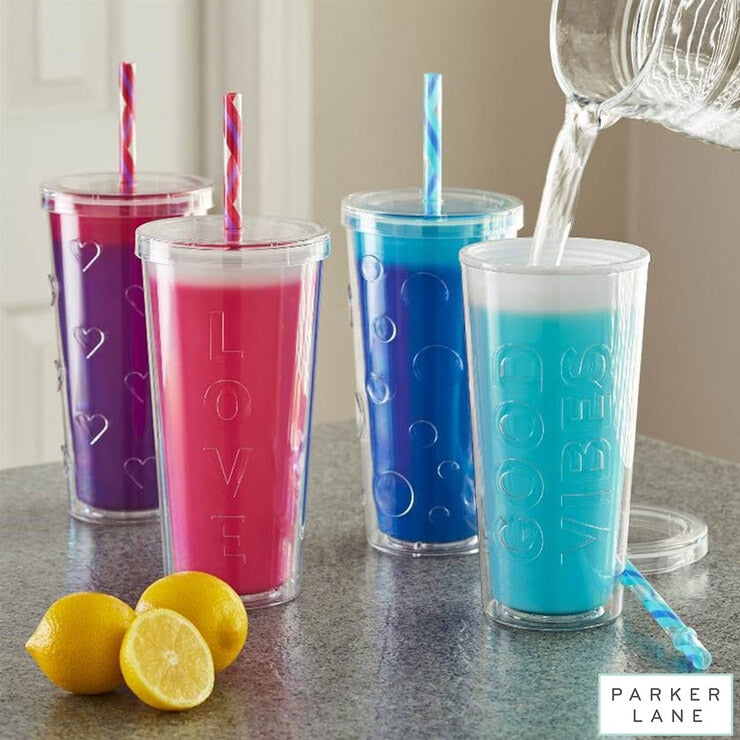 Parker Lane double-wall colour-changing tumblers 2 pack - British product