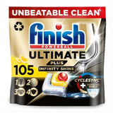 Finish Ultimate Plus Infinity Shine Lemon Dishwasher Tablets   105 per pack GOODS M&S   