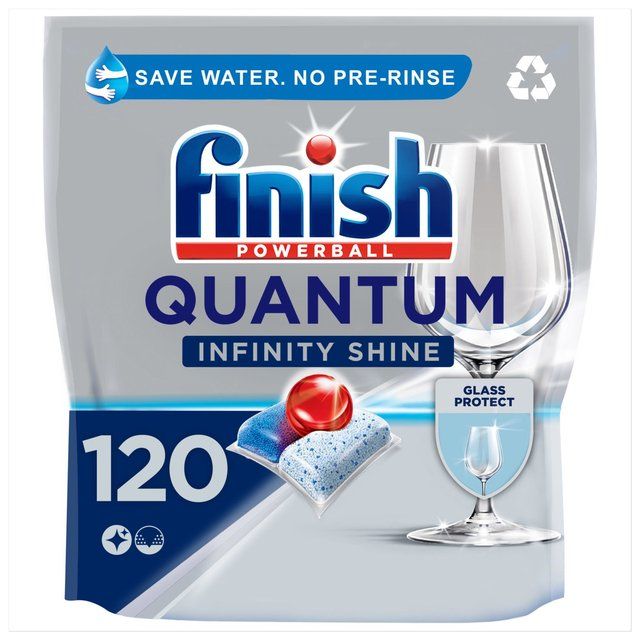 Finish Quantum Infinity Shine Regular Dishwasher Tablets   120 per pack GOODS M&S   