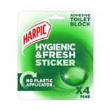 Harpic Hygienic & Fresh Pine Stickers Toilet Freshener   4 per pack GOODS M&S   