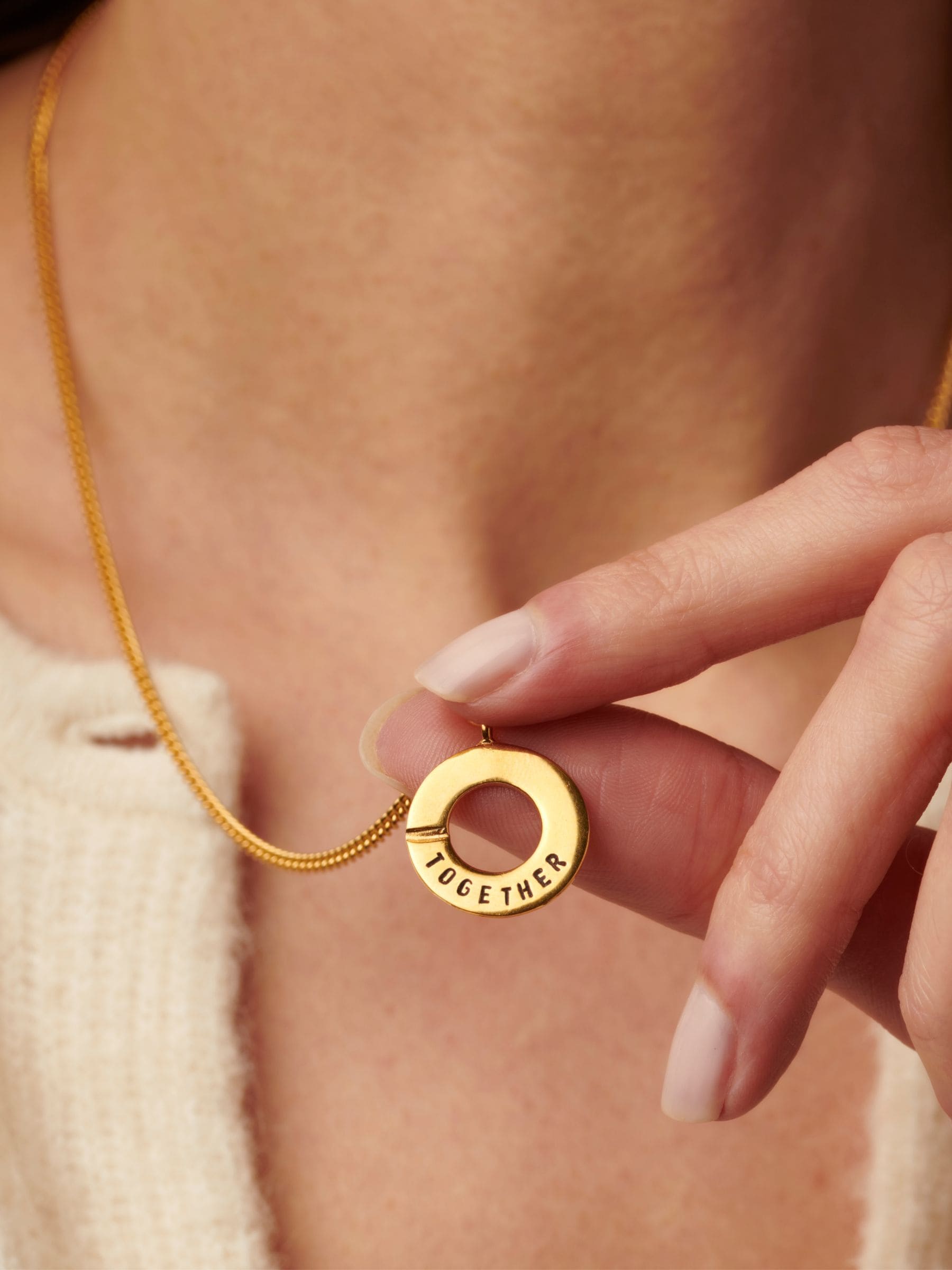 Posh Totty Designs personalised connection necklace set, imported from the UK