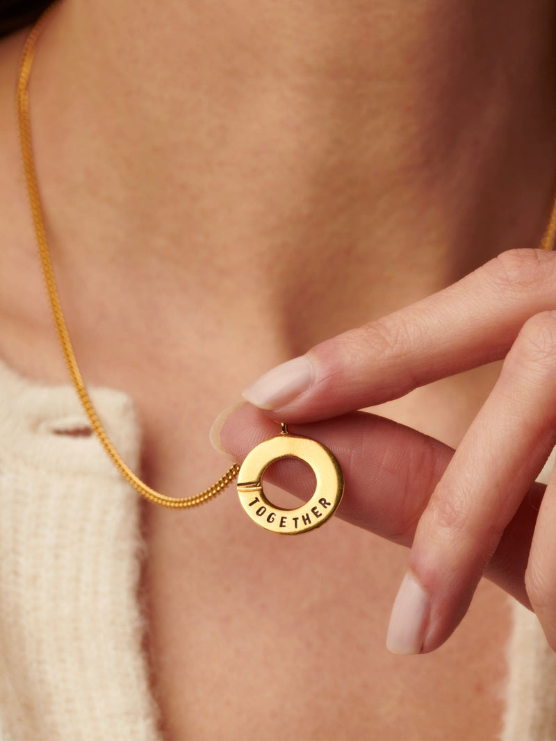 Posh Totty Designs personalised connection necklace set, imported from the UK