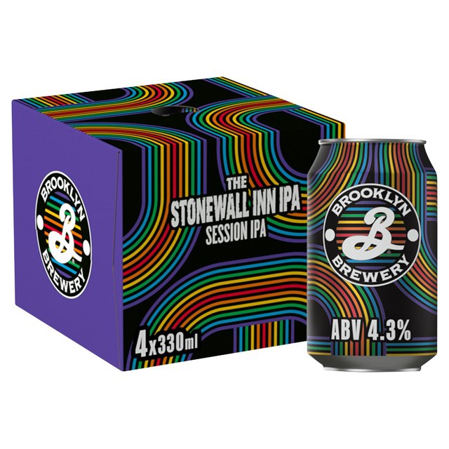 Brooklyn Brewery Stonewall Inn IPA Beer Can   4 x 330ml GOODS M&S   