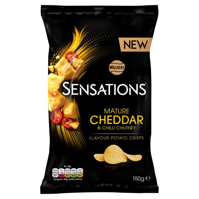 Walkers Sensations Mature Cheddar Cheese & Chilli Crisps   150g GOODS M&S   