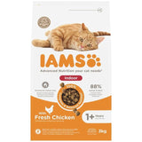 IAMS 1+ Years Indoor Dry Cat Food Chicken   3kg GOODS M&S   