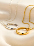 Posh Totty Designs personalised secret script ring necklace, imported from the UK