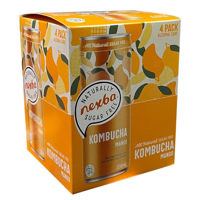 Nexba Mango Kombucha Can 4x330ml   4 x 330ml