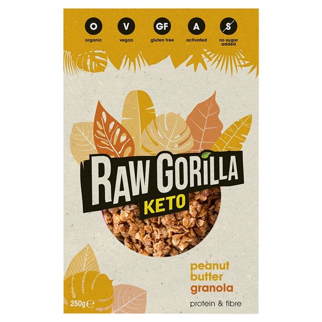 Raw Gorilla Keto Peanut Butter Granola   250g GOODS M&S   