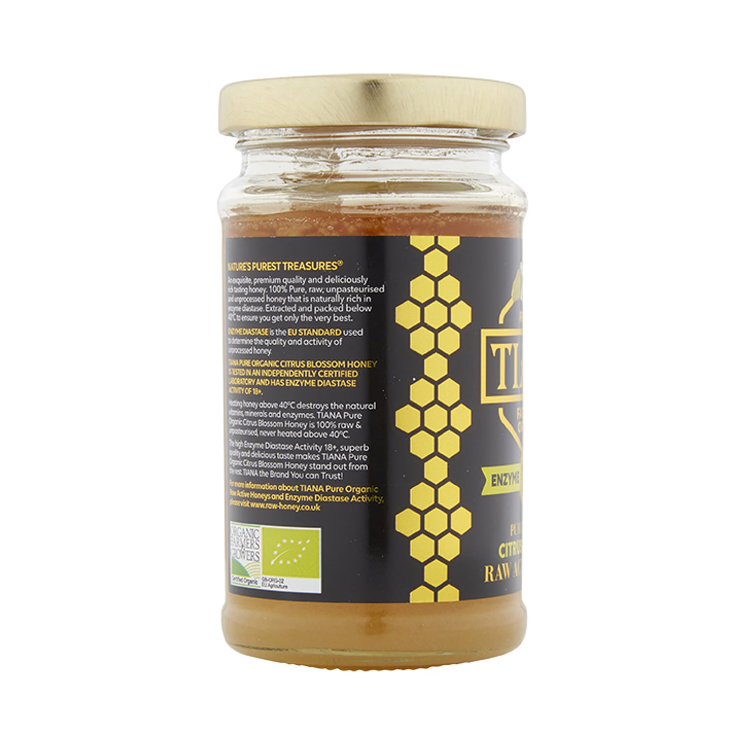 Tiana organic citrus blossom honey 250g (British brand)