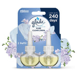 Glade Plug In Twin Refill Electric Scented Oil Clean Linen   2 x 20ml GOODS M&S   