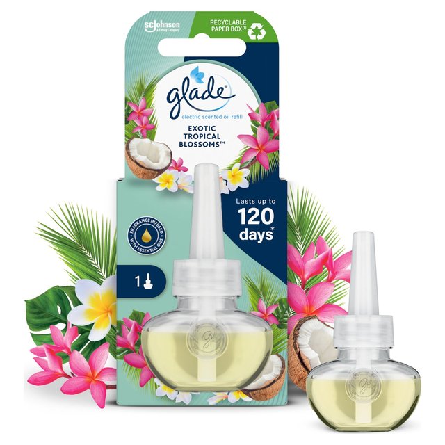 Glade Plug In Refill Electric Scented Oil Tropical Blossoms   20ml GOODS M&S   