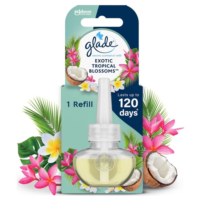 Glade Plug In Refill Electric Scented Oil Tropical Blossoms   20ml GOODS M&S   