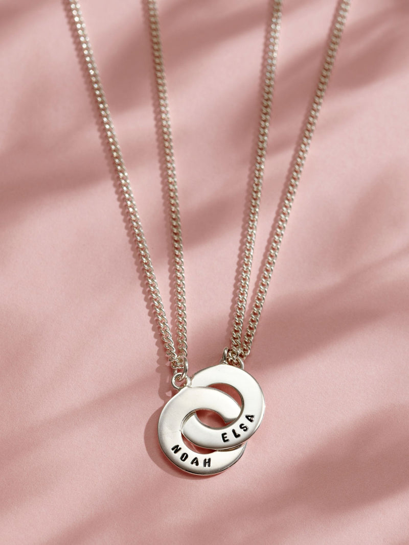 Posh Totty Designs personalised sterling silver necklace, UK version