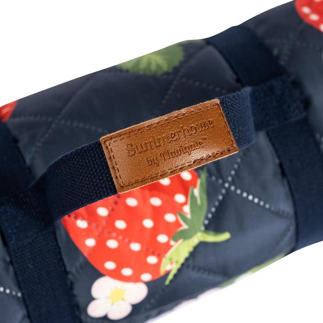 Summerhouse Strawberries & Cream Quilted Picnic Blanket