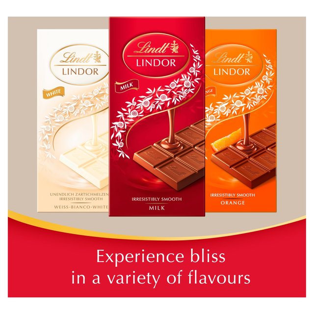 Lindt Lindor Milk Chocolate Bar    100g GOODS M&S   