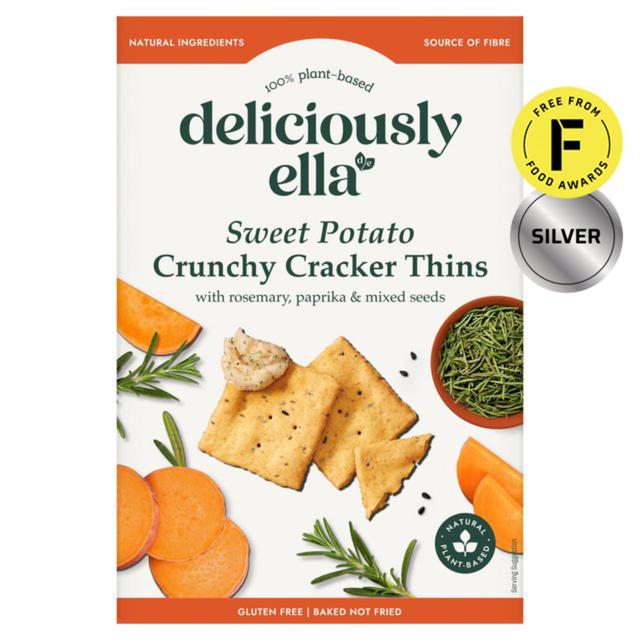 Deliciously Ella Sweet Potato Cracker Thins   100g GOODS M&S   