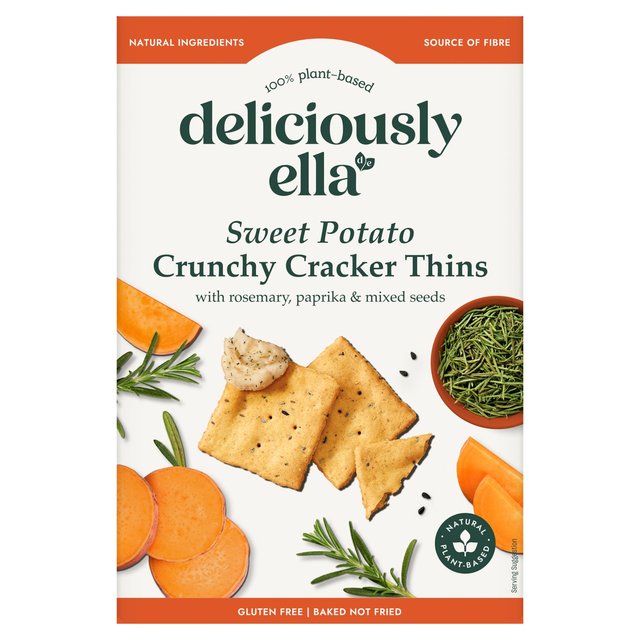 Deliciously Ella Sweet Potato Cracker Thins   100g