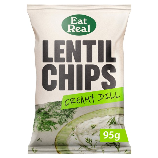 Eat Real Lentil Chips Creamy Dill Sharing   95g GOODS M&S   