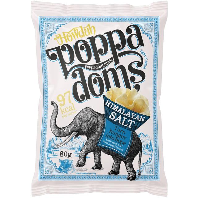 Howdah Poppadoms Himalayan Sea Salt   80g