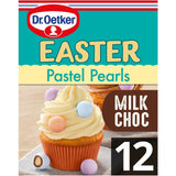 Dr. Oetker 12 Milk Chocolate Pastel Pearls Cake Decorations   33g GOODS M&S   