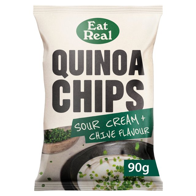 Eat Real Quinoa Chips Sour Cream & Chive Sharing   90g GOODS M&S   