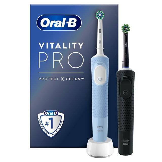 Oral-B Vitality PRO Black & Blue (Duo Pack)   2 per pack GOODS M&S   