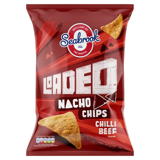 Seabrook Loaded Nacho Chips Chilli Beef Sharing Bag   130g