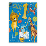 Jungle Party 1st Birthday Card GOODS M&S   