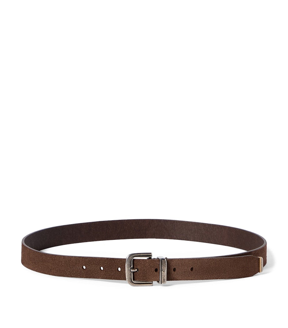 Brunello Cucinelli reversed leather belt 2.5cm, imported from the UK