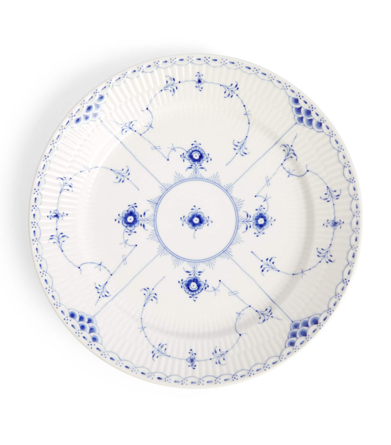 Royal Copenhagen Blue Fluted Half Lace plate 27cm, imported from the UK