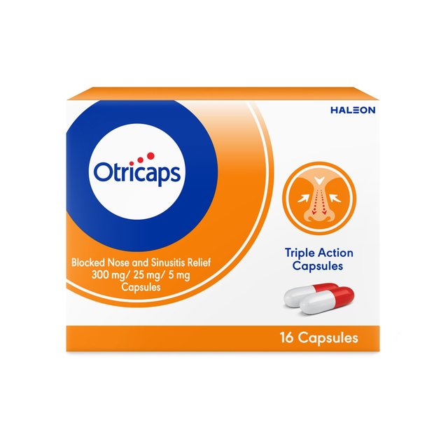 Otrivine Otricaps Congestion Relief Capsules   16 per pack GOODS M&S   