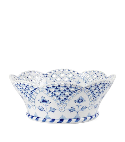 Royal Copenhagen Porzellan Full Lace Rillen Obstschale (23cm)