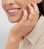 Bvlgari Serpenti Viper ring rose gold diamonds (British brand)