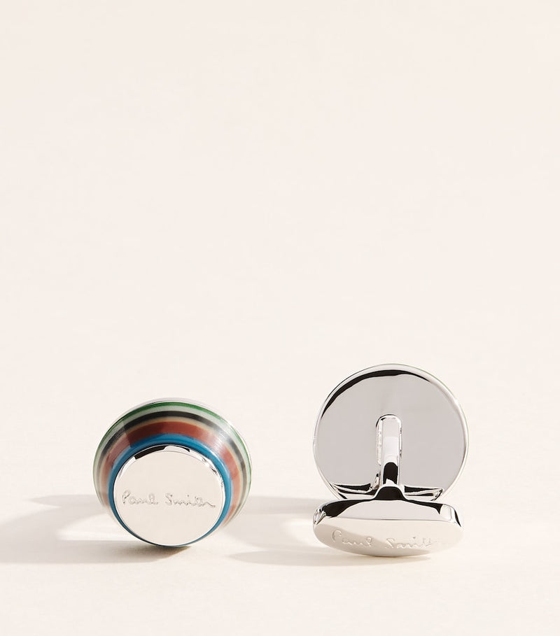 Boutons de manchette coniques Paul Smith avec incrustation en émail (marque britannique)