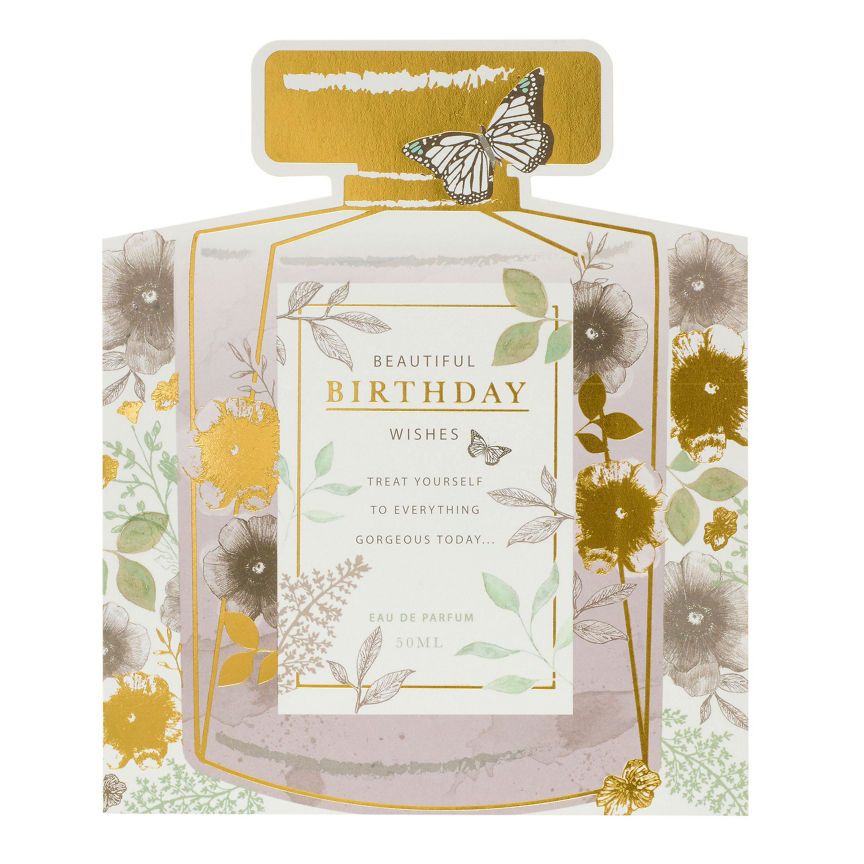 George Home Perfume Bottle Birthday Card General Household ASDA   