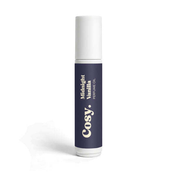 Cosy Cosmetics Midnight Vanilla Perfume Oil, imported from the UK