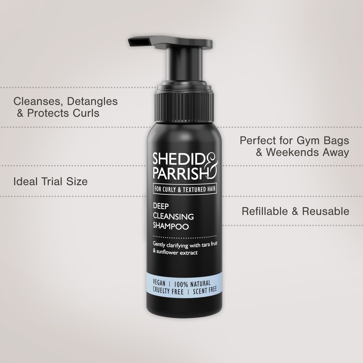 Shedid & Parrish mini curl discovery set travel sizes (British brand)
