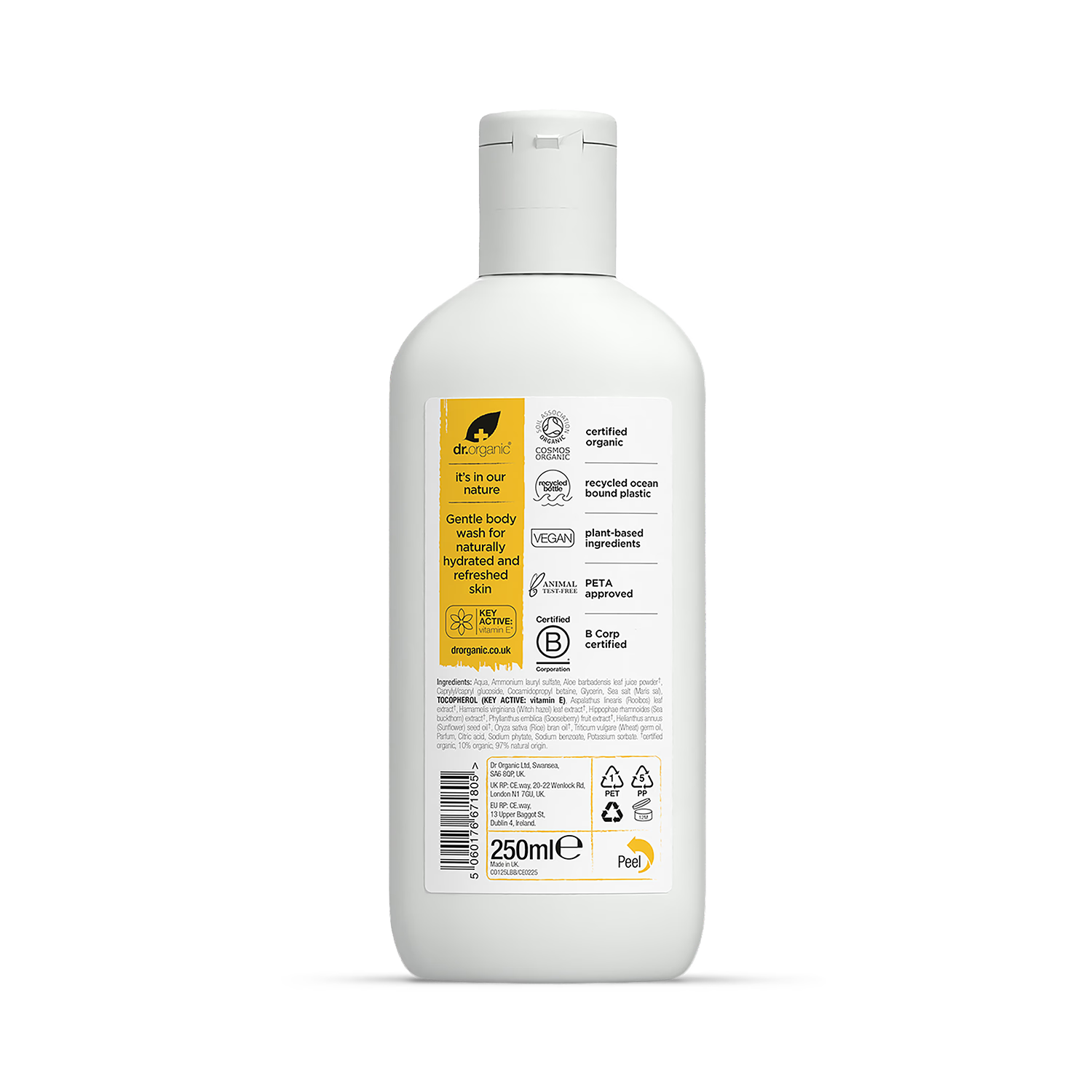 Dr Organic Vitamin E Body Wash 250ml - British product