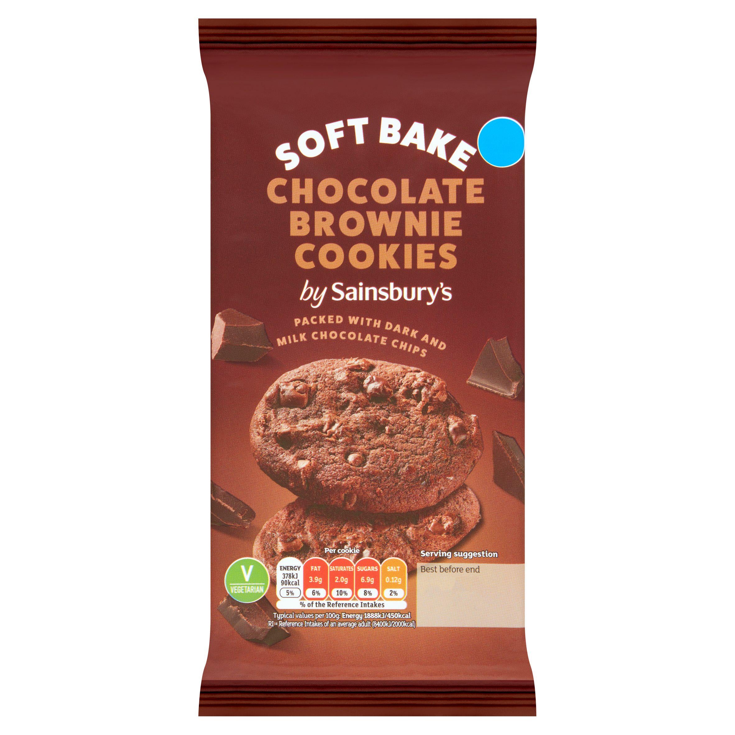 Sainsbury's Chocolate Fudge Brownie Cookie 200g GOODS Sainsburys   