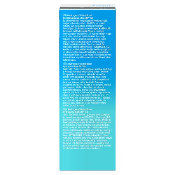 Neutrogena Hydro Boost Hydrating Face Fluid 50ml, imported from the UK